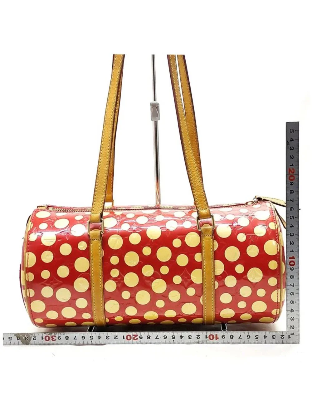 Authentic Louis Vuitton x Yayoi Kusama Papillon Monogram Dots Red Shoulder Bag